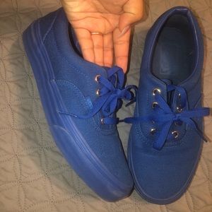 Blue vans , worn a couple of times .